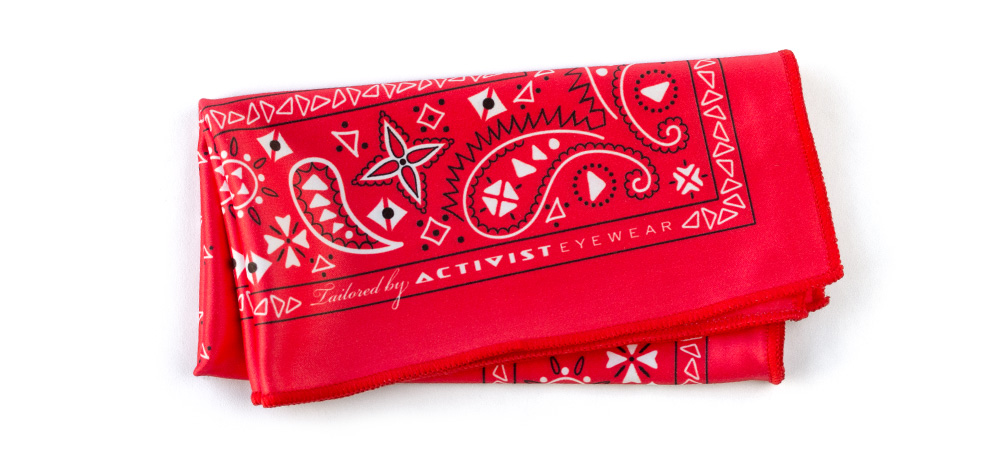 mooi zo Wieg Maak leven Microfiber Handkerchief – Red Bandana | Activist Eyewear